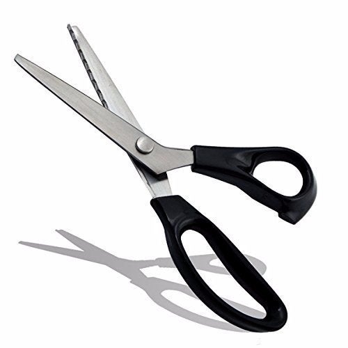KimDaro Pinking Shears Set  9.2 Inches Handled Professional Stainless Steel Dressmaking Sewing Craft Scissors Zig Zag Scissors (Serrated  5mm) - Image 2